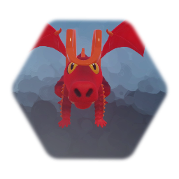 Nether Dragon Boss w/2 Eyes