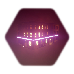 Large destroyed building