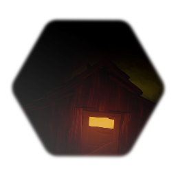 3/4 Walled shack with glow