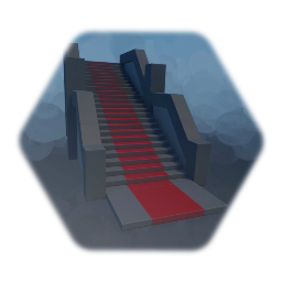 Red Carpet Stair Case