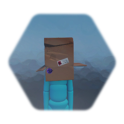 Cardboard box head 2