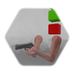 <clue>arms model and guns model,