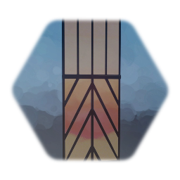 Art Deco Tall Glass Window