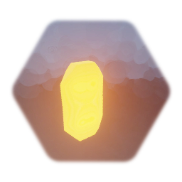 1 yellow gemstone - with glow