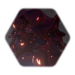 Red Metalic Alien Planet