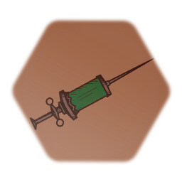 Vintage Syringe Painted Graphic