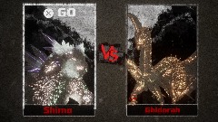 (monsterverse) Shimo vs king ghidorah