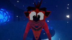 Crash Bandicoot one of seven crystals (WARP ROOM LEVEL 2)