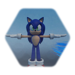 Random Sonic Model whit animation (remixable)