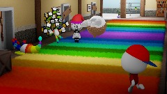 David does a flip <term>(Ends up in the hospital)