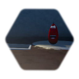 Red the  plush Larva