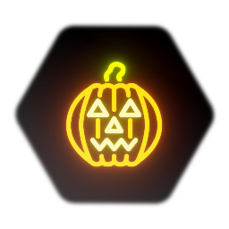 Neon Jack-o'-lantern