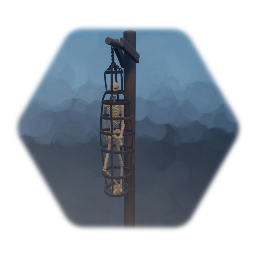 Gibbet Cage with Skeleton