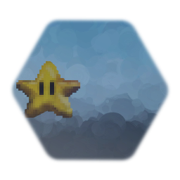 Super Mario 64 - Star (Old, Simple, Hand-Colored)