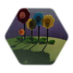 Primitive Plastic Flowers