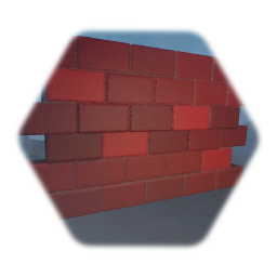 Interlocking brick wall