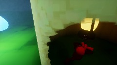 Moss man. mushroom village