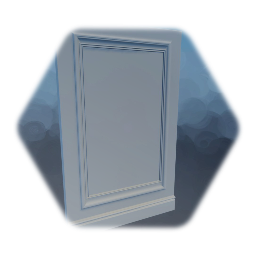 Victorian wall panel with baseboard