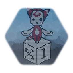 Pixel Art Devil Dice Player Red