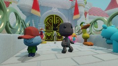 Persona 4 Specialist but Sackboy is in the Mushroom Kingdom