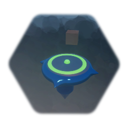 Tall spinning Battle top