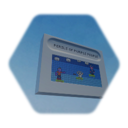 "Perils of Purple People" Game Cartridge - Omni-PixelPlaya