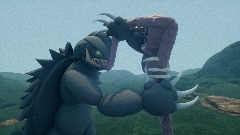 Gamera VS Firuger 2000 Millennium Poster Daiei