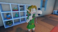 IRL Young Link in his house