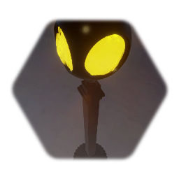 Black Gothic Lamppost/ Street Light (HIGH DETAIL)