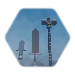 Melee Weapons - Dagger Sword Hammer (Assets)