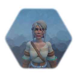 Ciri with facial animation