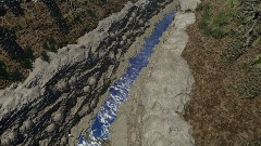 Realistic waterfall scene