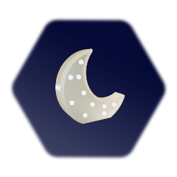 Decorative Lamp - Plastic Crescent Moon