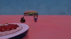 Funny so gosh guy walking Bruh beans burger