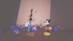 Goofy whoops Mickey mouse