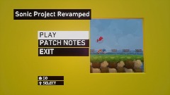 Sonic Project Revamped Main menu