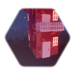 Haus mit Balkon
