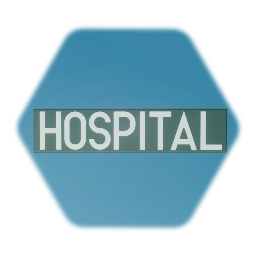 Hospital Sign Cut-out