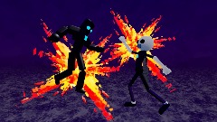 Smiley vs a Robot. Test animation.