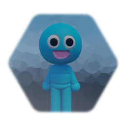 Blank platforming puppet with eyes and a mouth