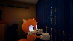 Tails opens the blinds