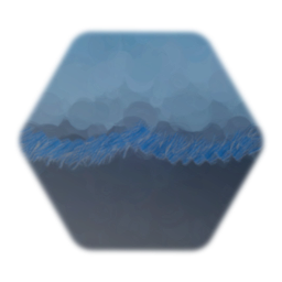 Wall Tinsel Blue and White