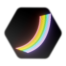Neon Rainbow Half Arch