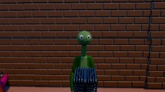 Green Guy sings "Smells Like Teen Spirit"