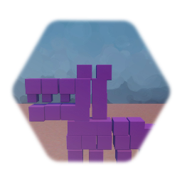 Purple pixel wolf