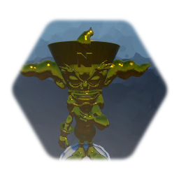 Statue de Cortex en Or Massive