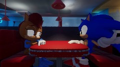 Sonic and Sally at a Diner UPDATED