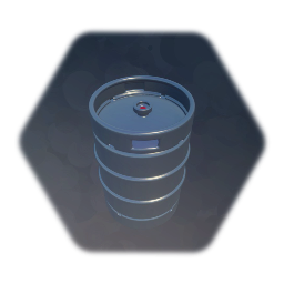 metal beer keg