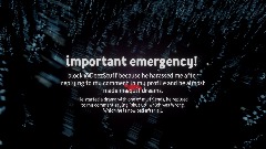 Important emergency