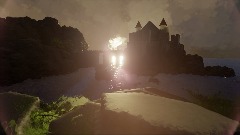 Sea castle sunrise
